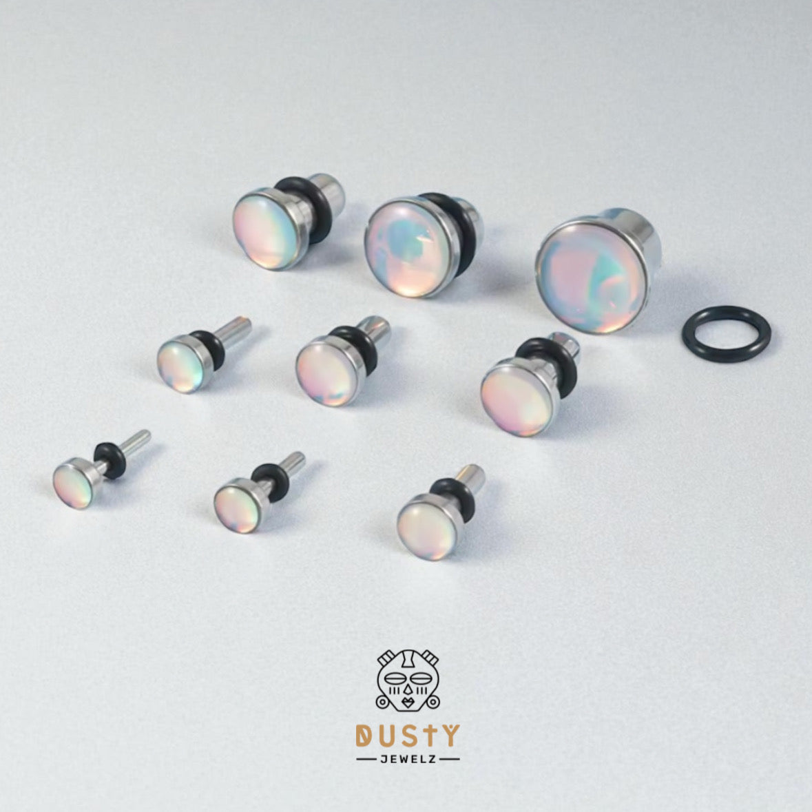 Hologram Steel Plugs | Single Flare