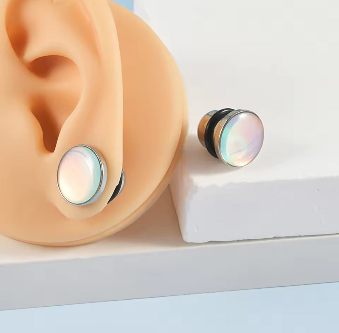 Hologram Steel Plugs | Single Flare