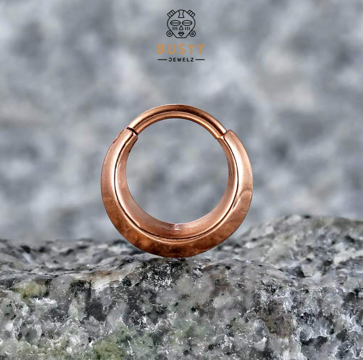 Chunky Edged Septum Clicker | Hinged Piercing Ring