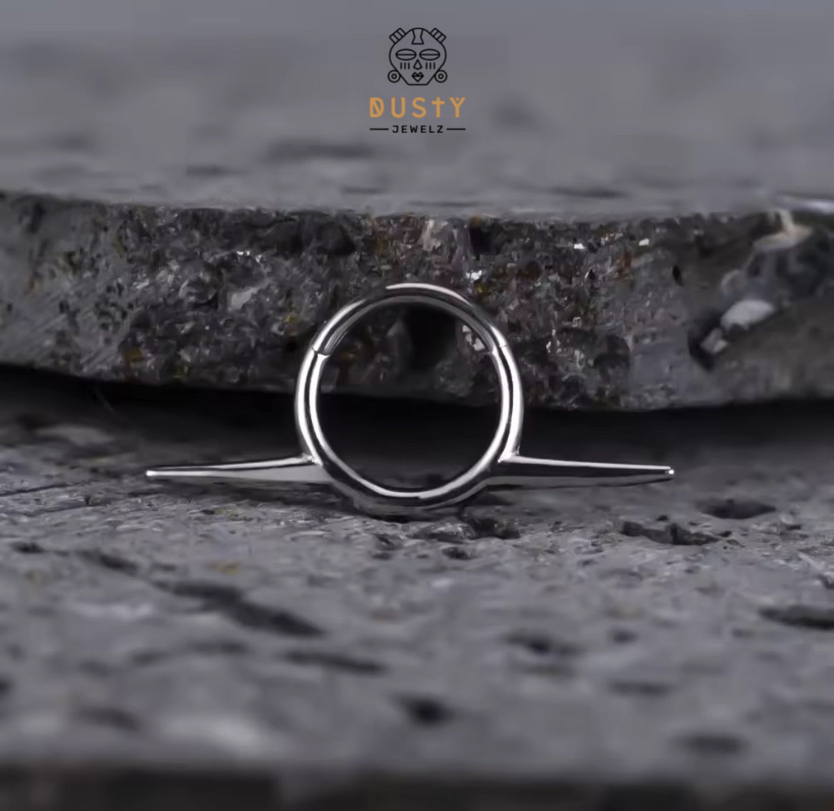 Tusk Spike Hinged Septum Ring Clicker G23
