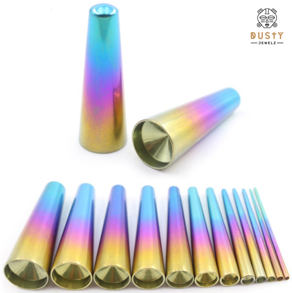 Rainbow Tapered Insertion Pin | TITANIUM Tapers