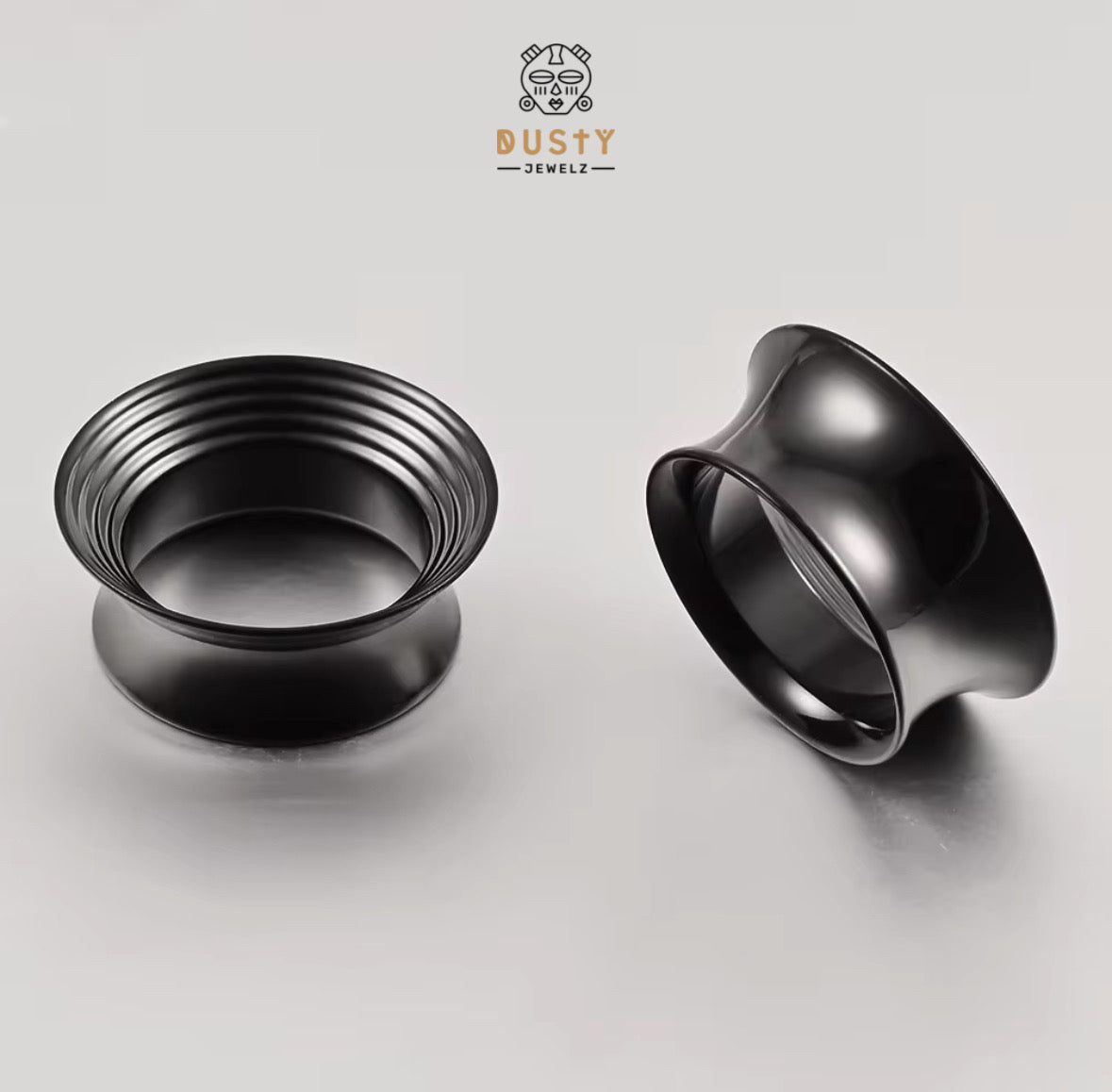 Ridged Wide Flared Stainless Steel Tunnels