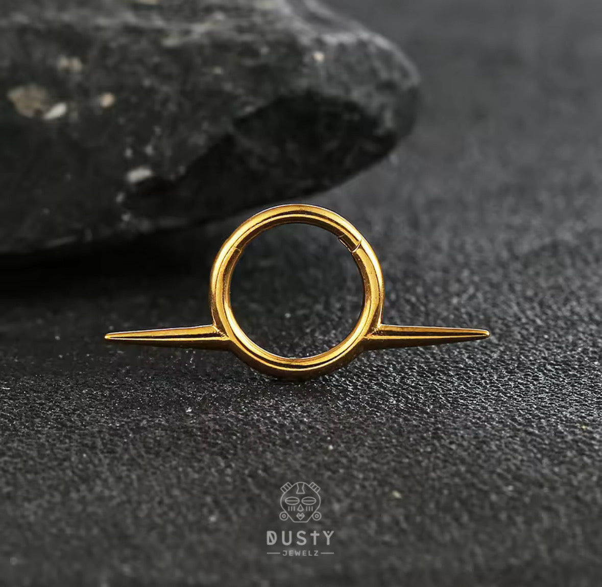 Tusk Spike Hinged Septum Ring Clicker G23