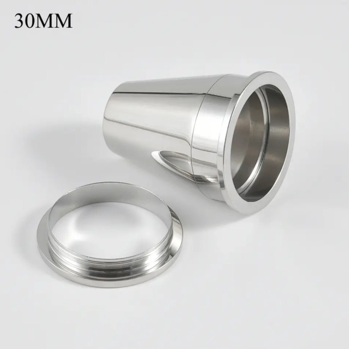 2 In 1 Taper & Tunnel Ear Stretching Set | Interchangeable Stainless Steel (3 Pieces) | From 22mm - 30mm - DustyJewelz