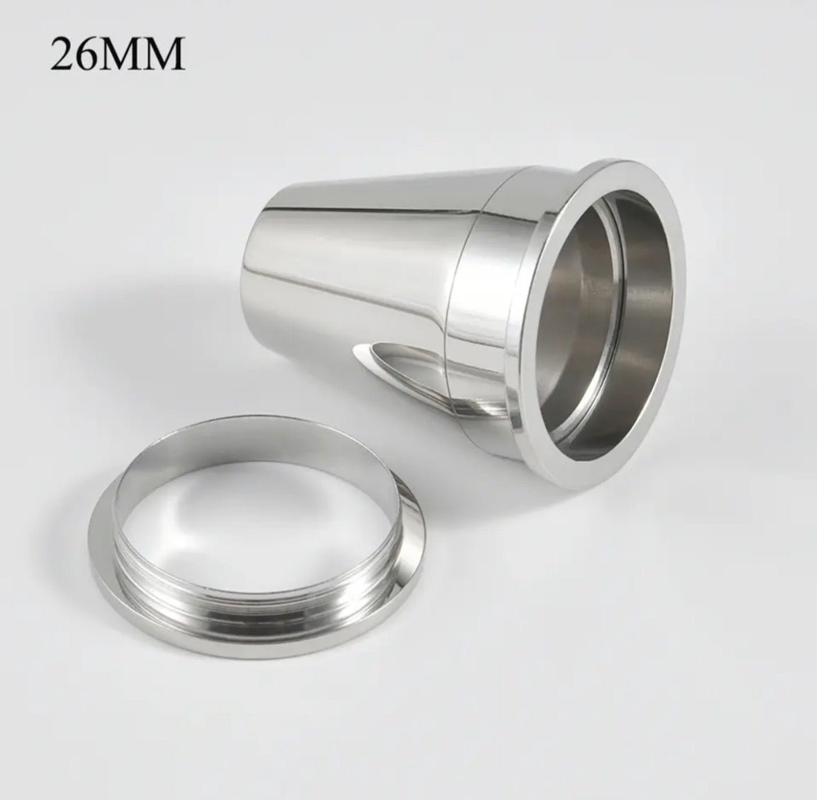 2 In 1 Taper & Tunnel Ear Stretching Set | Interchangeable Stainless Steel (3 Pieces) | From 22mm - 30mm - DustyJewelz