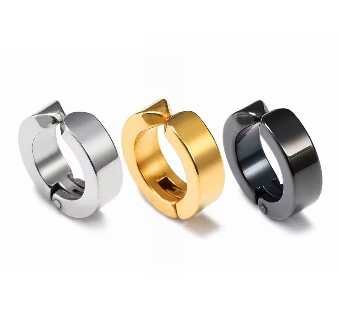 Clip On Hoop Ear Cuffs | Non Piercing Fake Earring Huggies