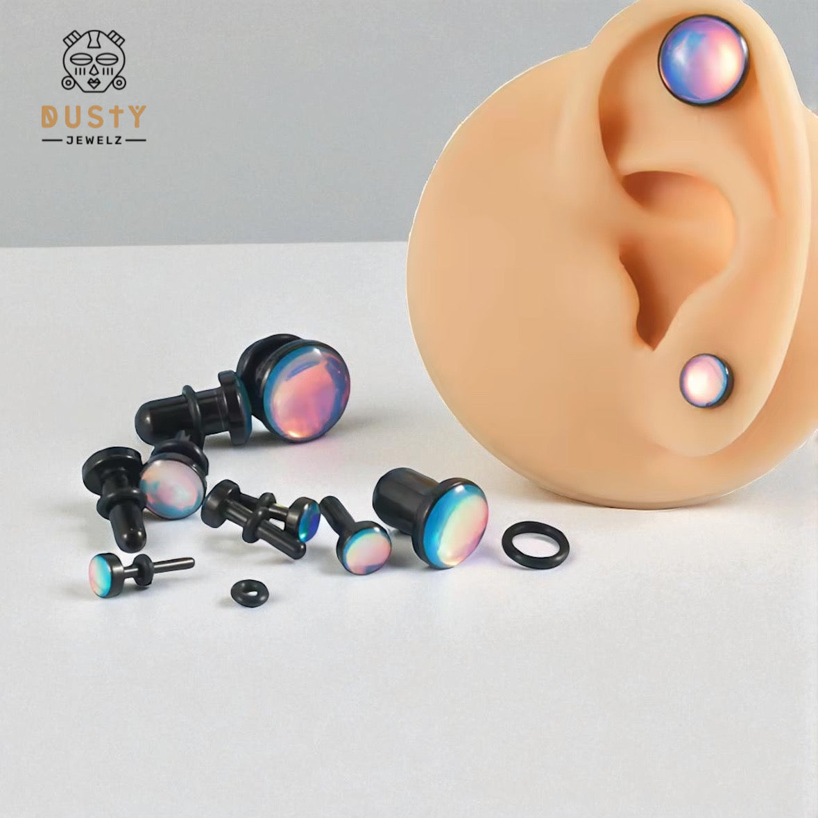 Hologram Steel Plugs | Single Flare