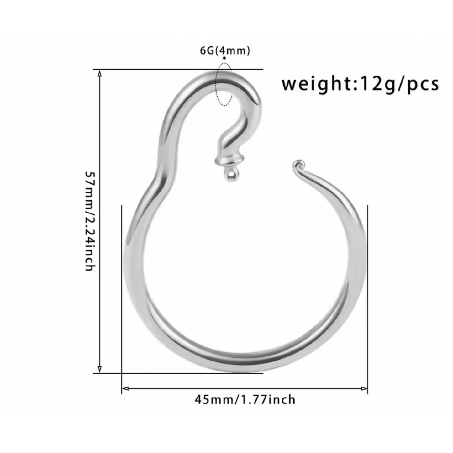 DIY Connector Gauged Hoops | Make Your Own Dangle Ear Weights