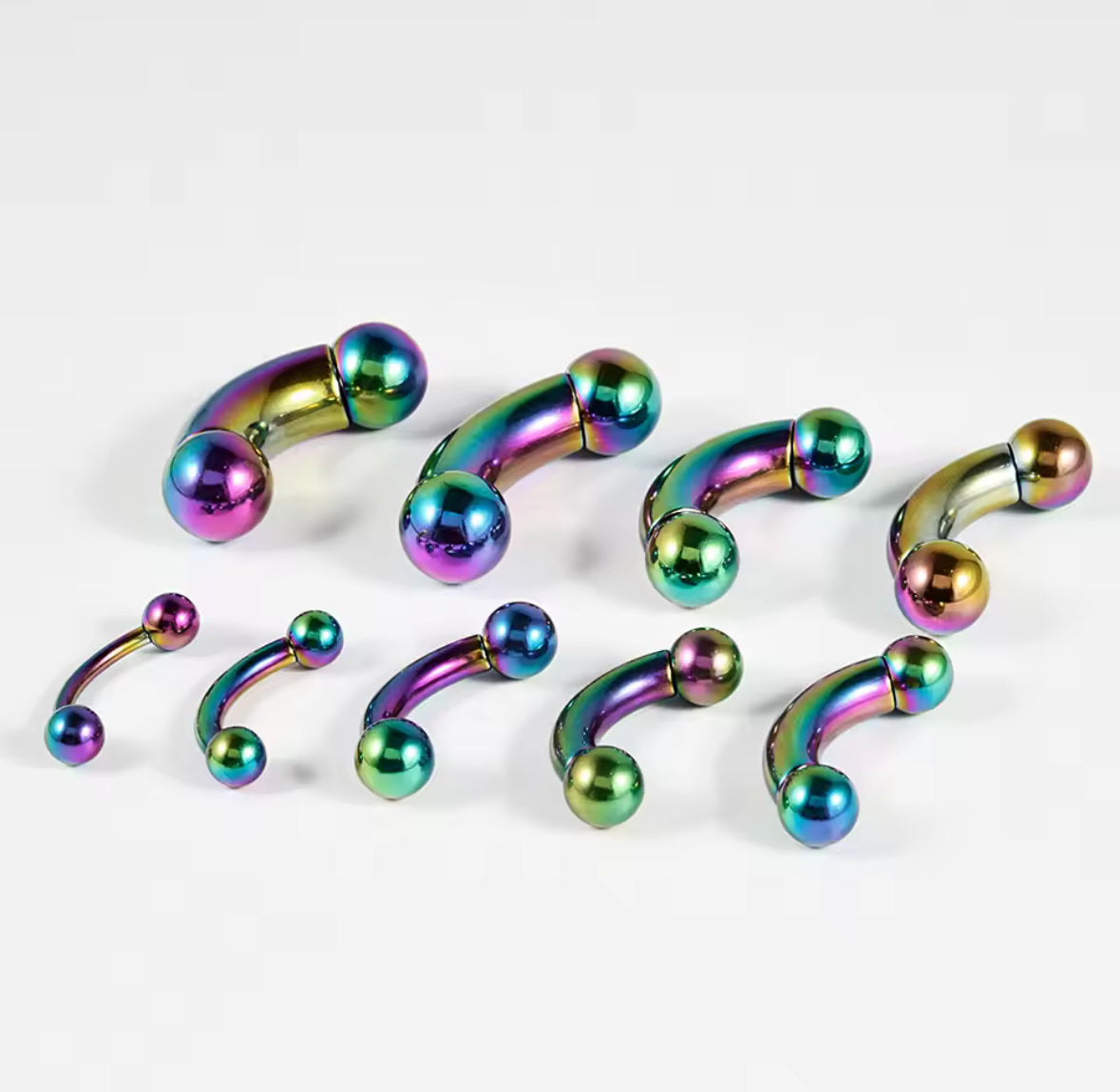 Curved Barbell | Internally Threaded | PA | Nipple Piercing Bar