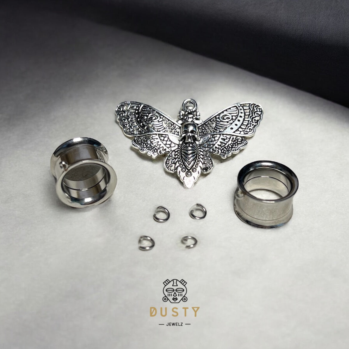 Death Moth Charm | DIY Tunnels and Plugs Compatible
