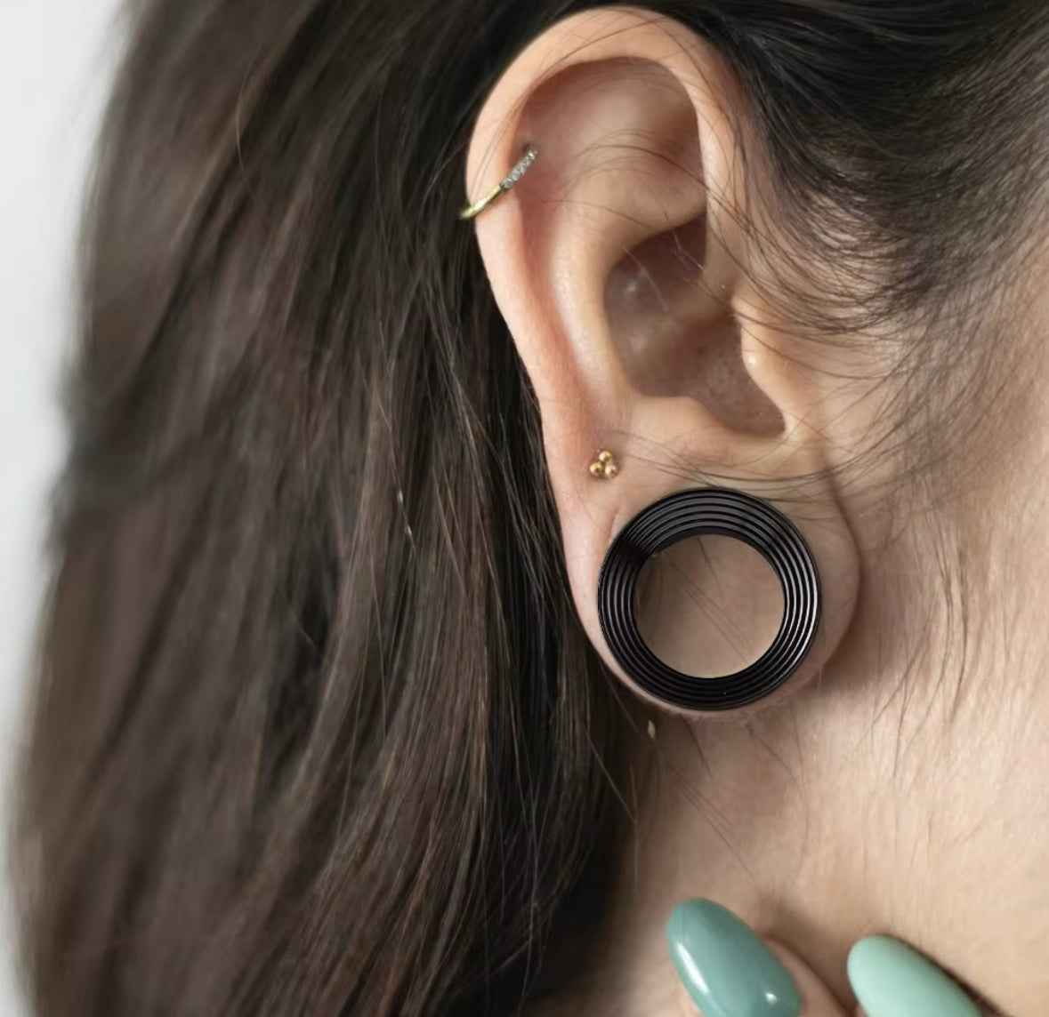 Ridged Wide Flared Stainless Steel Tunnels