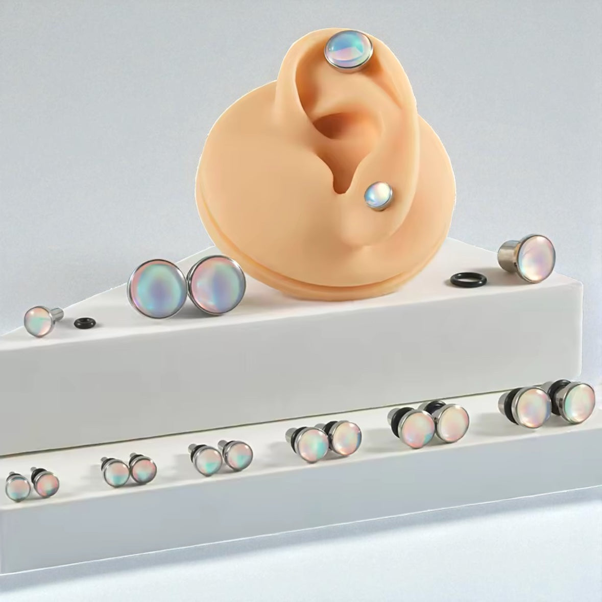 Hologram Steel Plugs | Single Flare