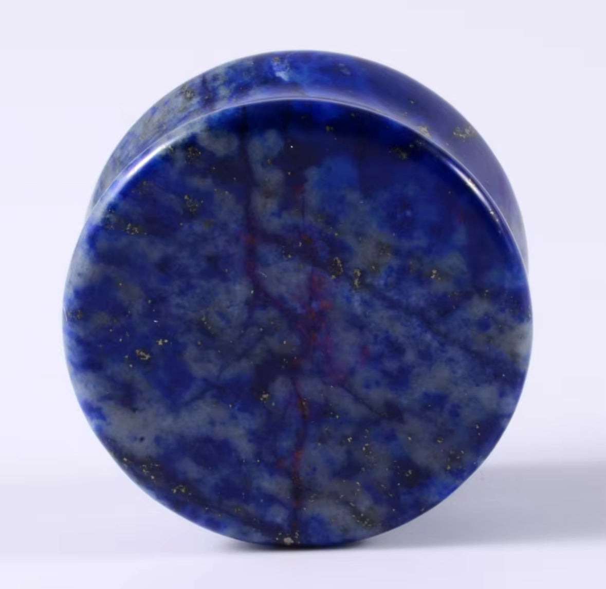 Lapis Lazuli Blue Stone Ear Plugs | Double Flare