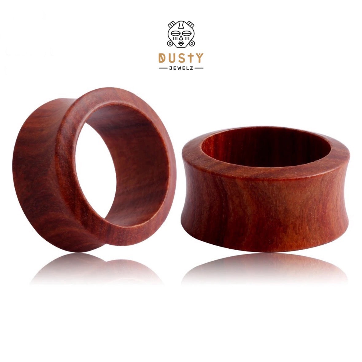Organic Red Sandalwood Tunnels | Double Flare