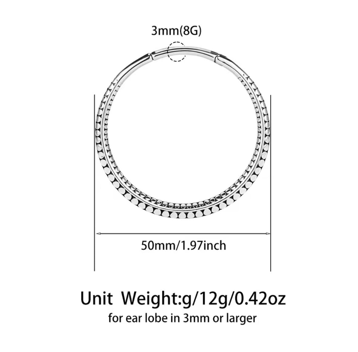 Vintage Hoops Ear Weights
