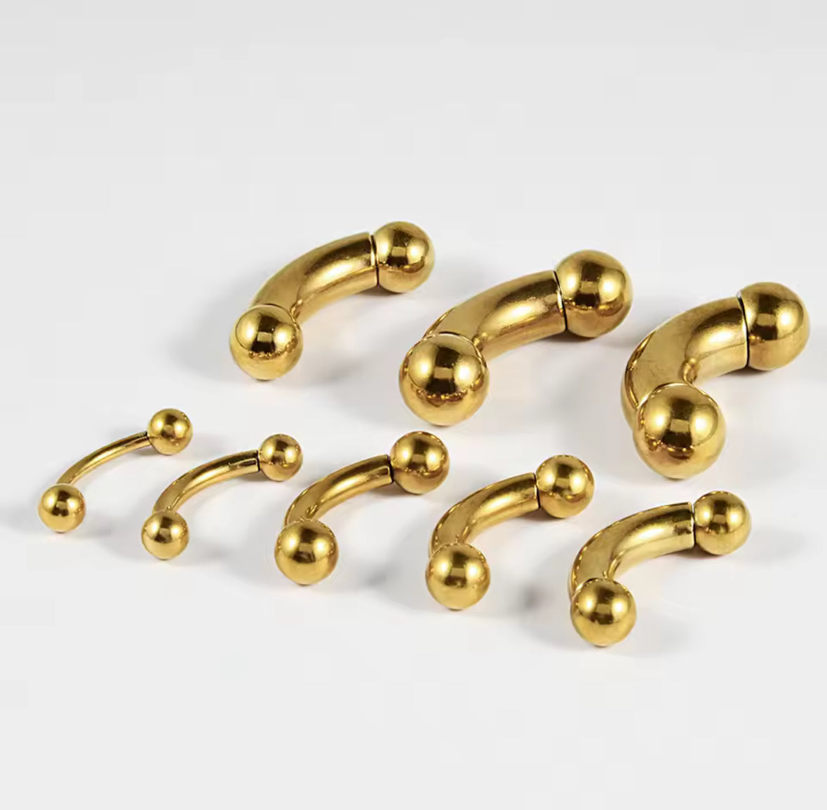 Curved Barbell | Internally Threaded | PA | Nipple Piercing Bar