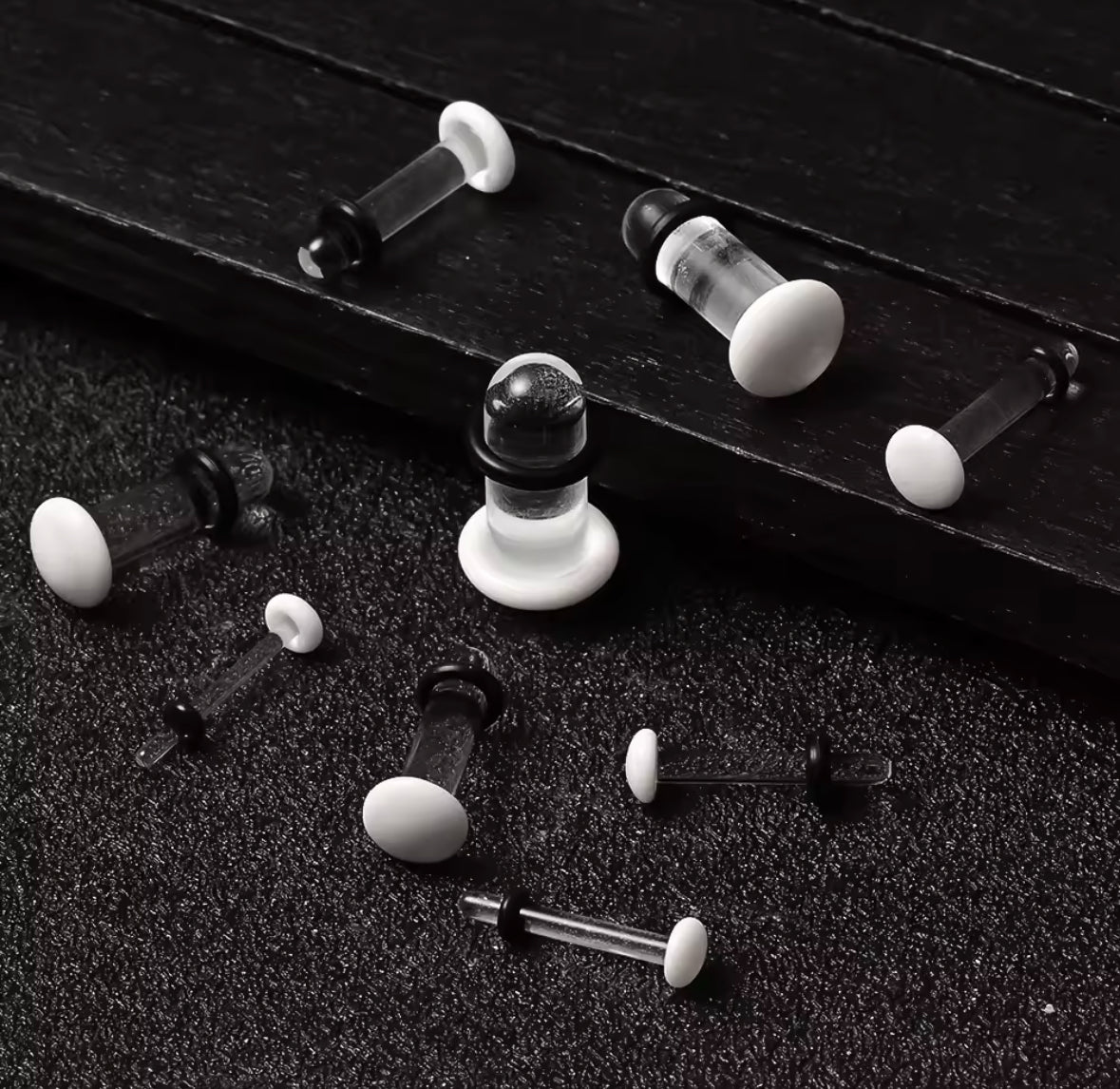 Glass Stretching Plugs | Single Flare | Rubber O - Ring