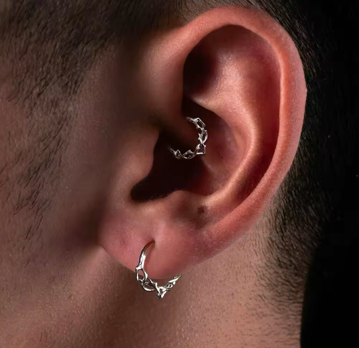 Vine Hinged Septum Ring | Stainless Steel Clicker