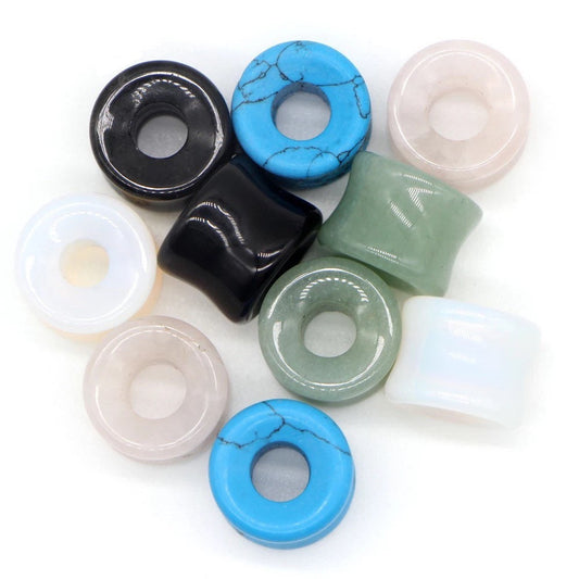 Natural Stone Tunnels | Double Flare Ear Plugs