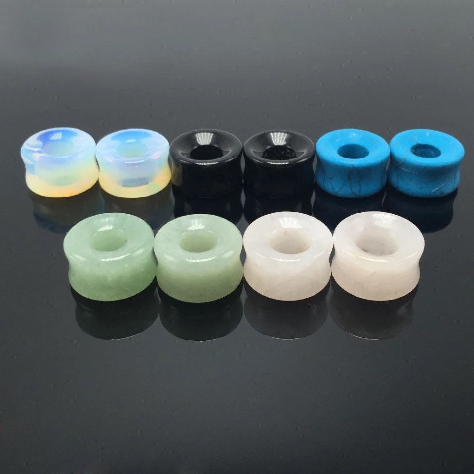 Natural Stone Tunnels | Double Flare Ear Plugs