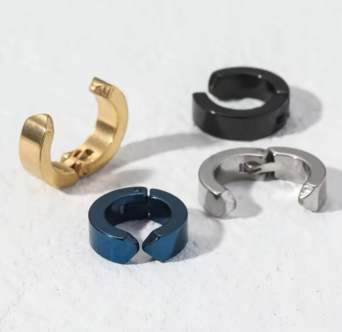 Clip On Hoop Ear Cuffs | Non Piercing Fake Earring Huggies