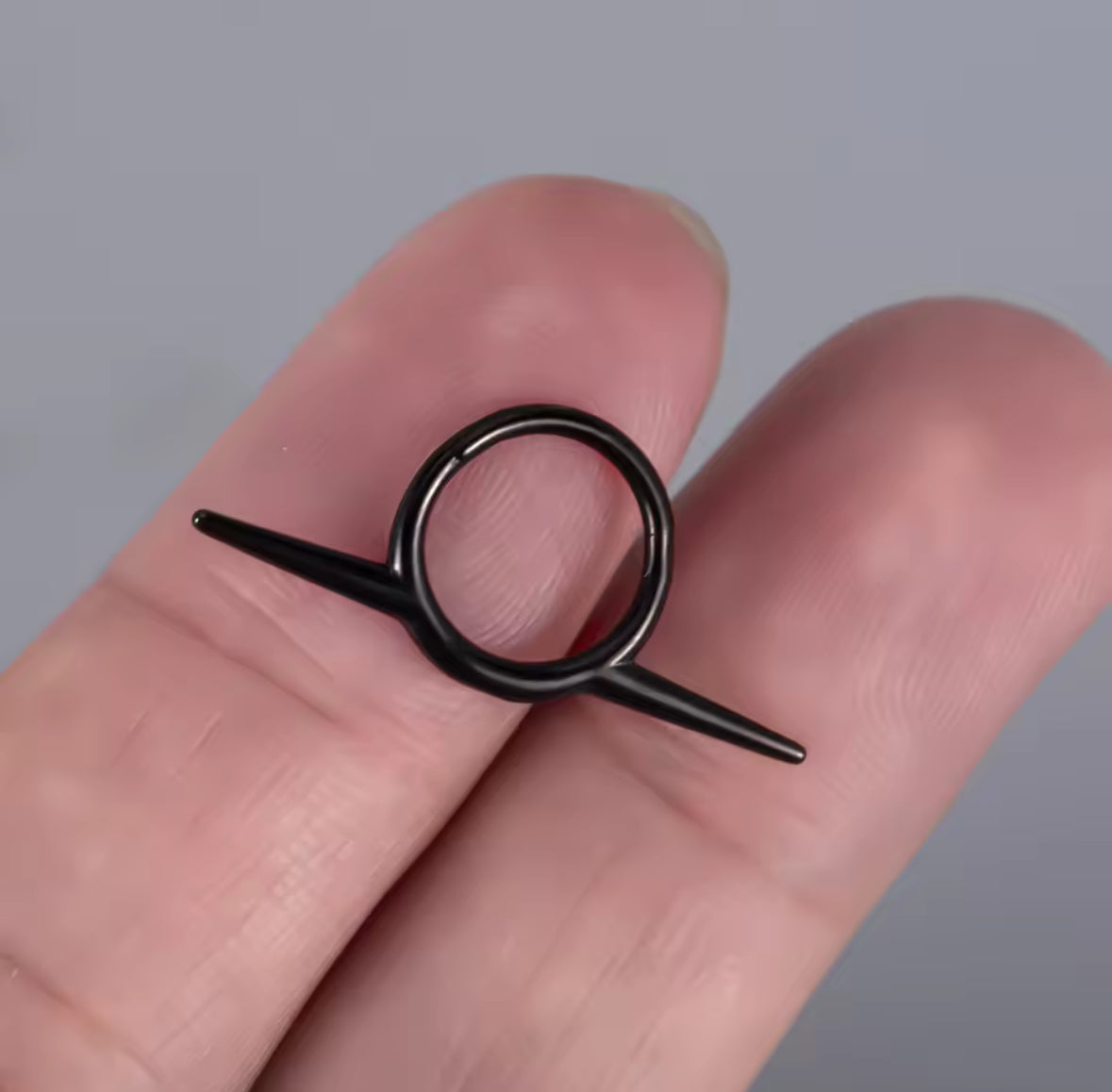 Tusk Spike Hinged Septum Ring Clicker G23