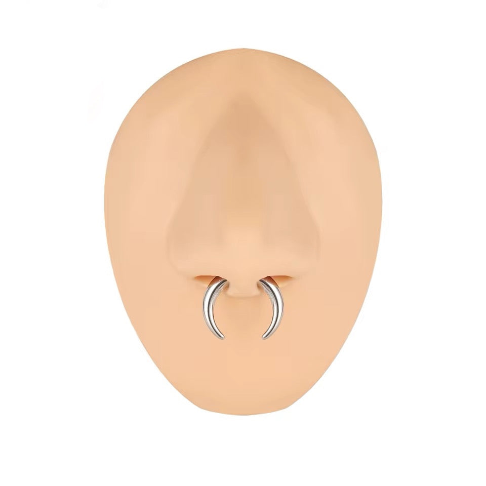 Steel Bull Taper Septum Pincher | Crescent Tapers | 16g-00g