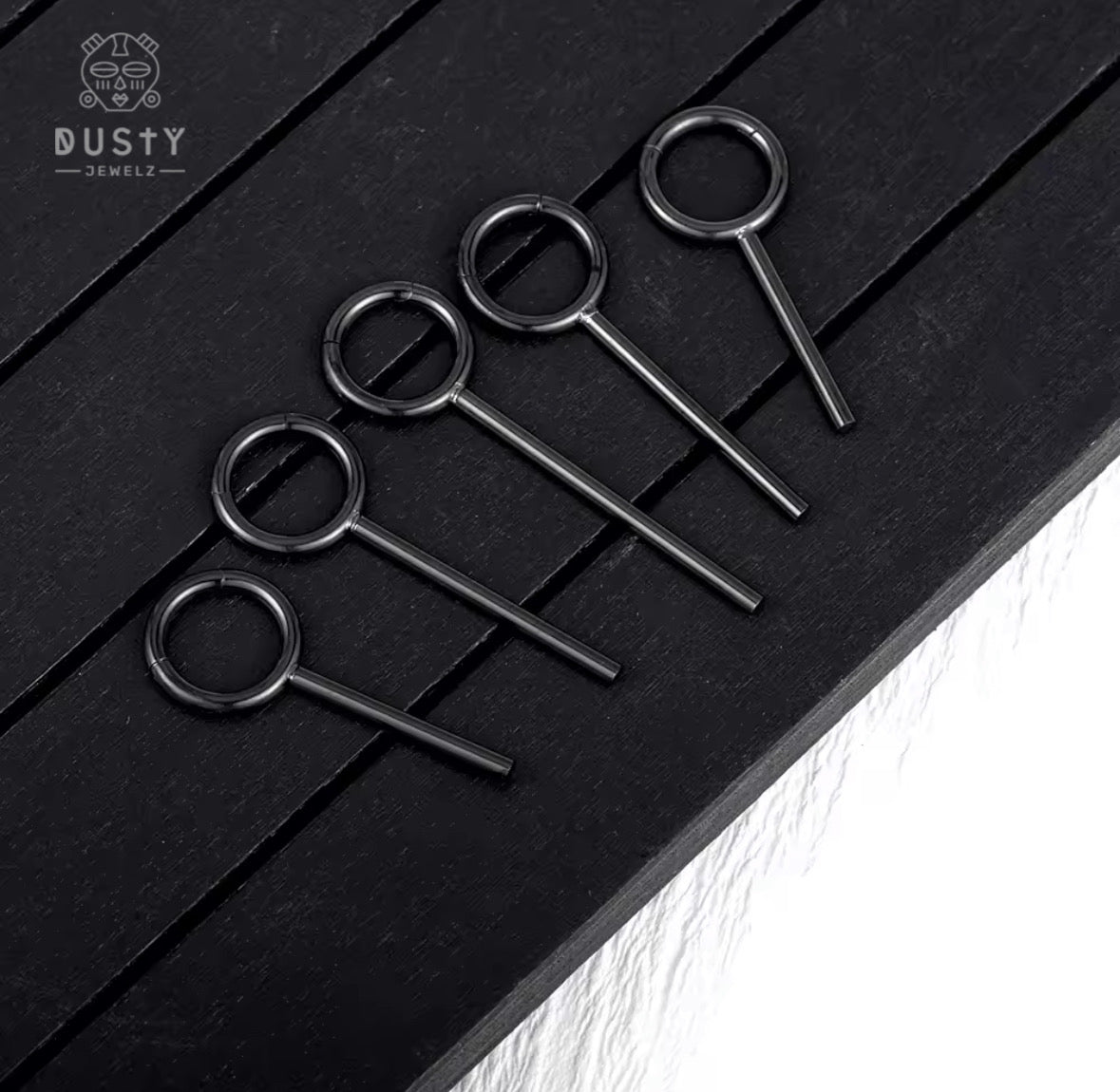 Sun Ray Multi Ring Stack For Stretched Ears | Clicker Stacking Rings