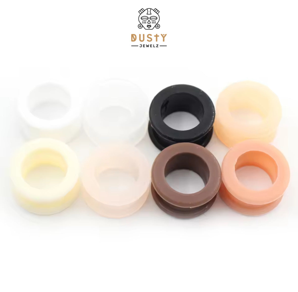 Extra Big Silicone Tunnels | Flexible Plugs | 3mm-76mm