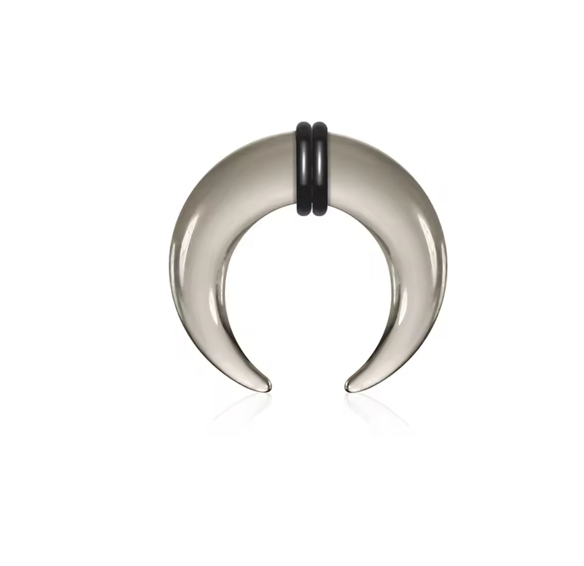 Glass Septum Crescent Pincher | Bull Taper | 6mm -10mm