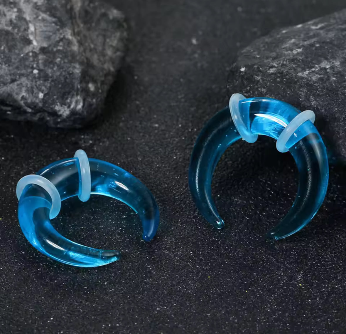 Glass Septum Crescent Pincher | Bull Taper | 6mm -10mm