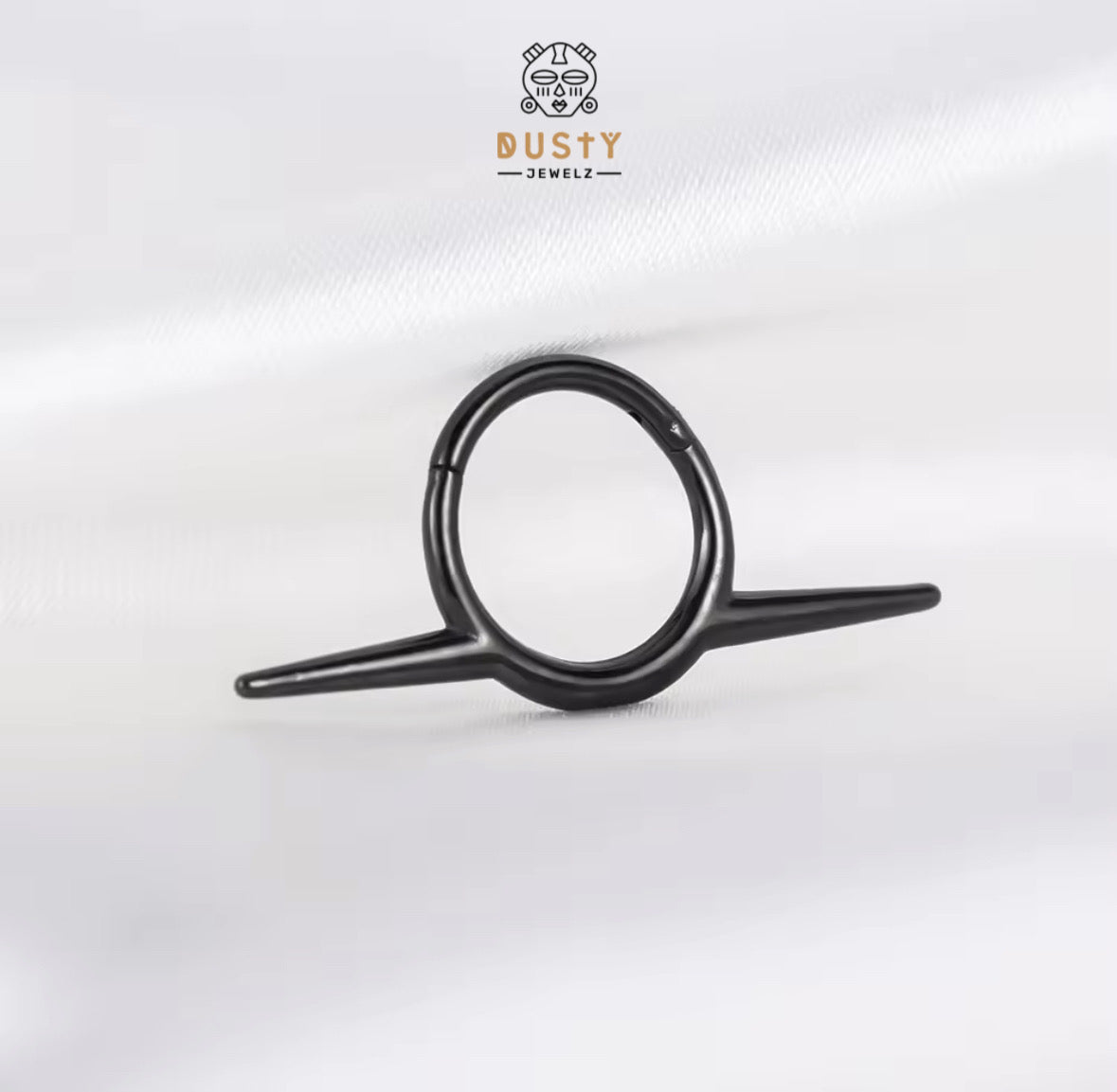 Tusk Spike Hinged Septum Ring Clicker G23