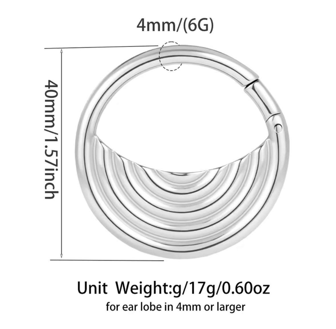 Eclipse Wave Ear Weights | Lobe Hangers