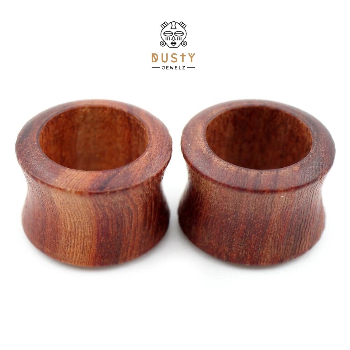 Organic Red Sandalwood Tunnels | Double Flare