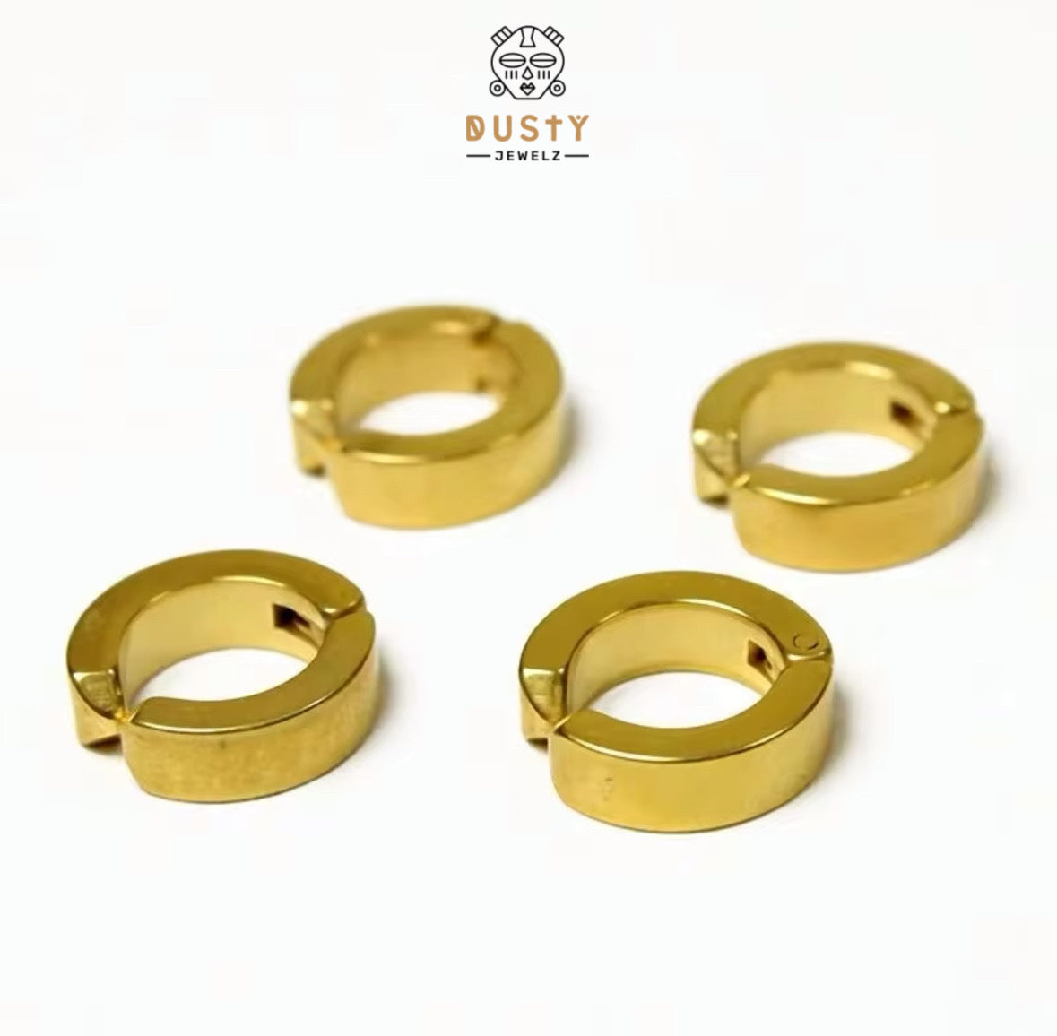 Clip On Hoop Ear Cuffs | Non Piercing Fake Earring Huggies