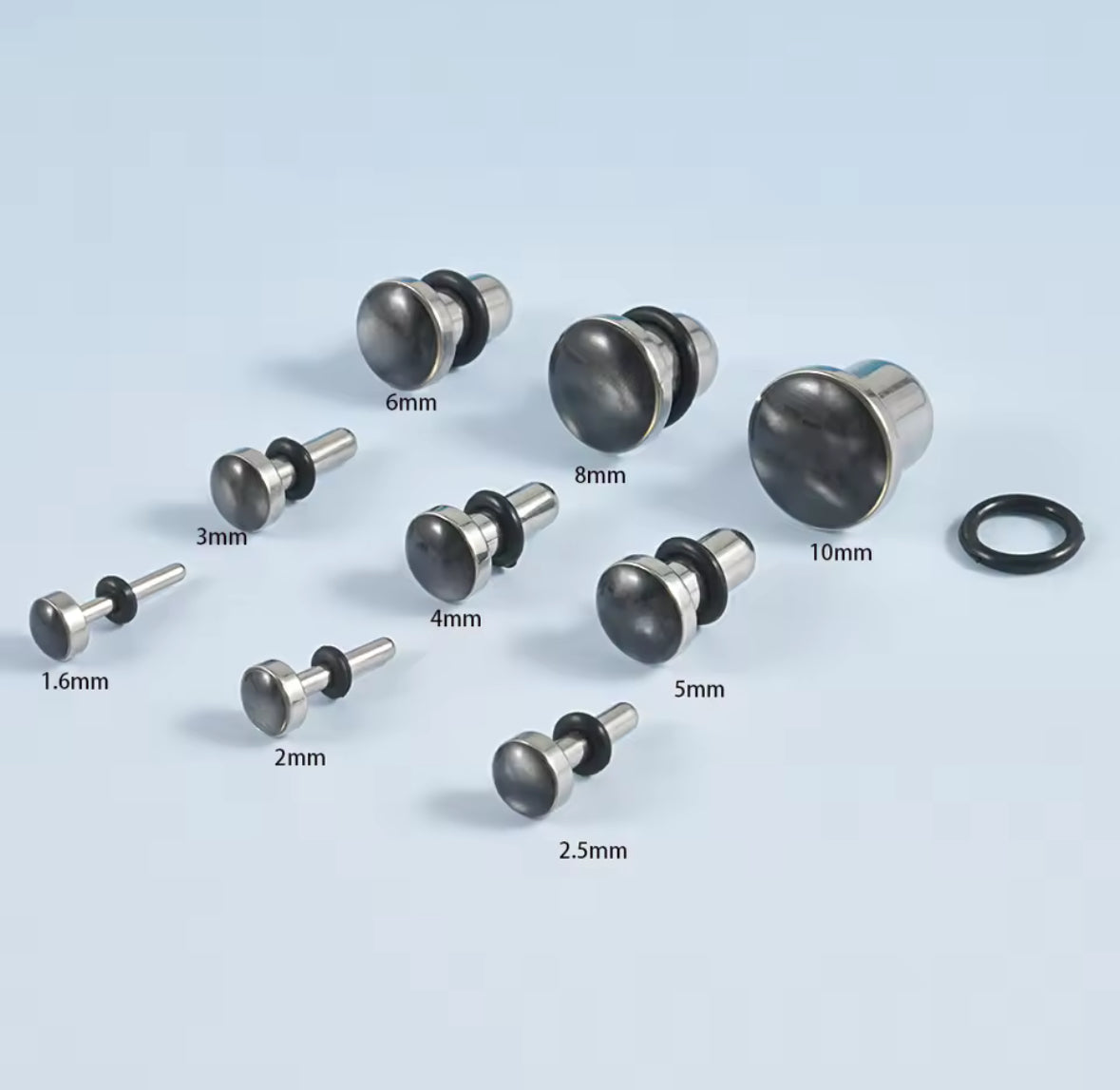 Hologram Steel Plugs | Single Flare