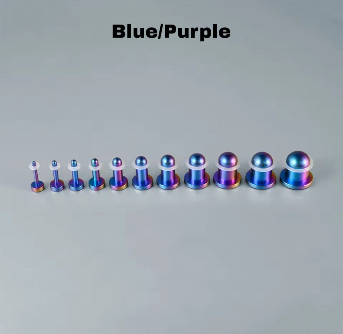 Rainbow Single Flare Plugs | TITANIUM