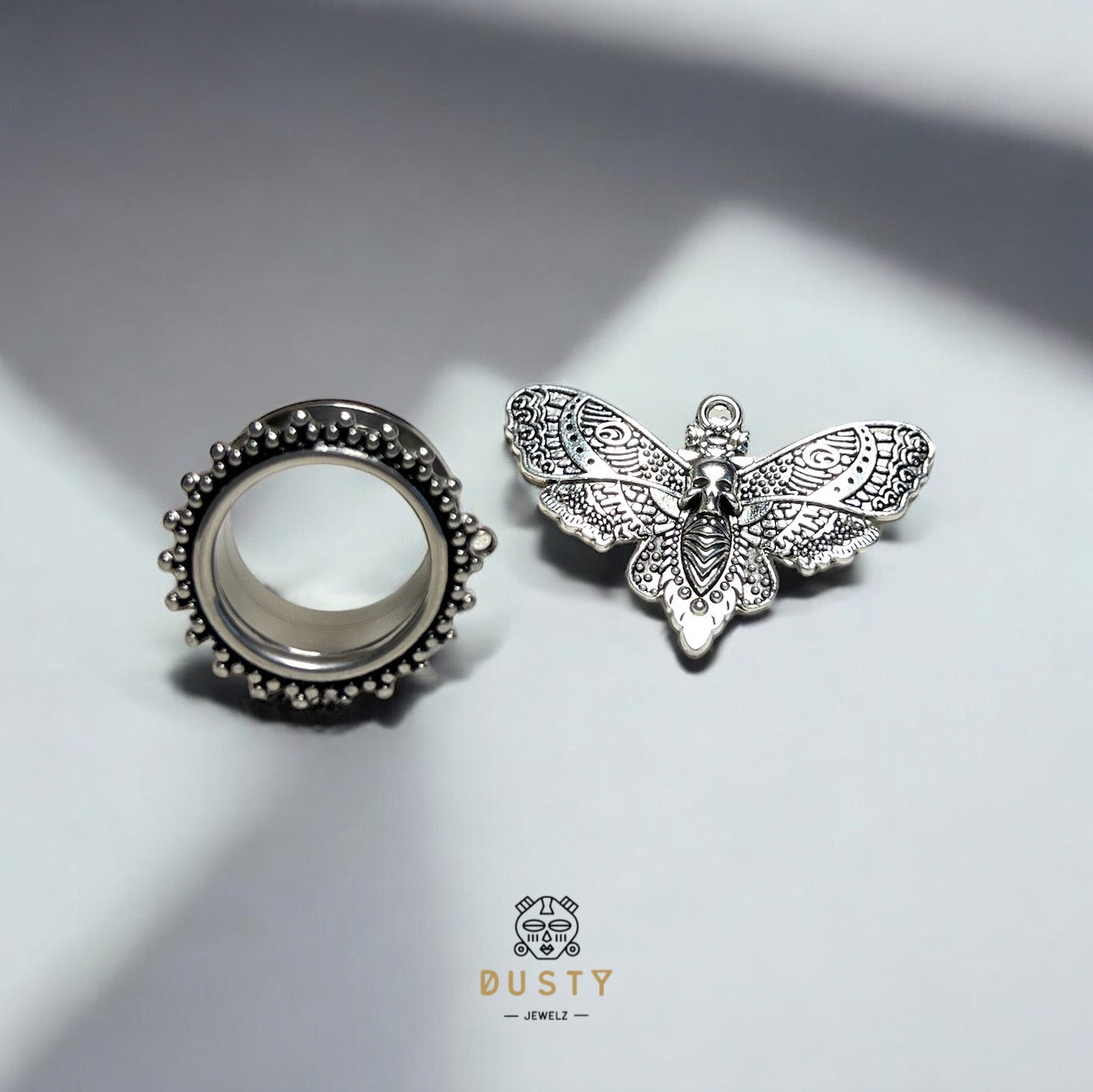 Death Moth Charm | DIY Tunnels and Plugs Compatible