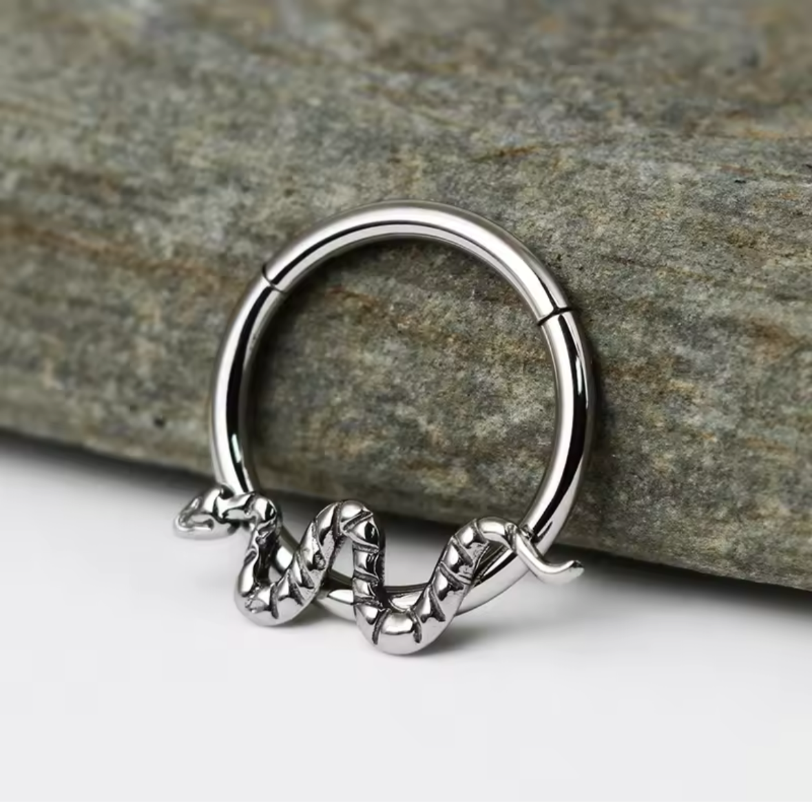 Snake Clicker | Hinged Septum Ring
