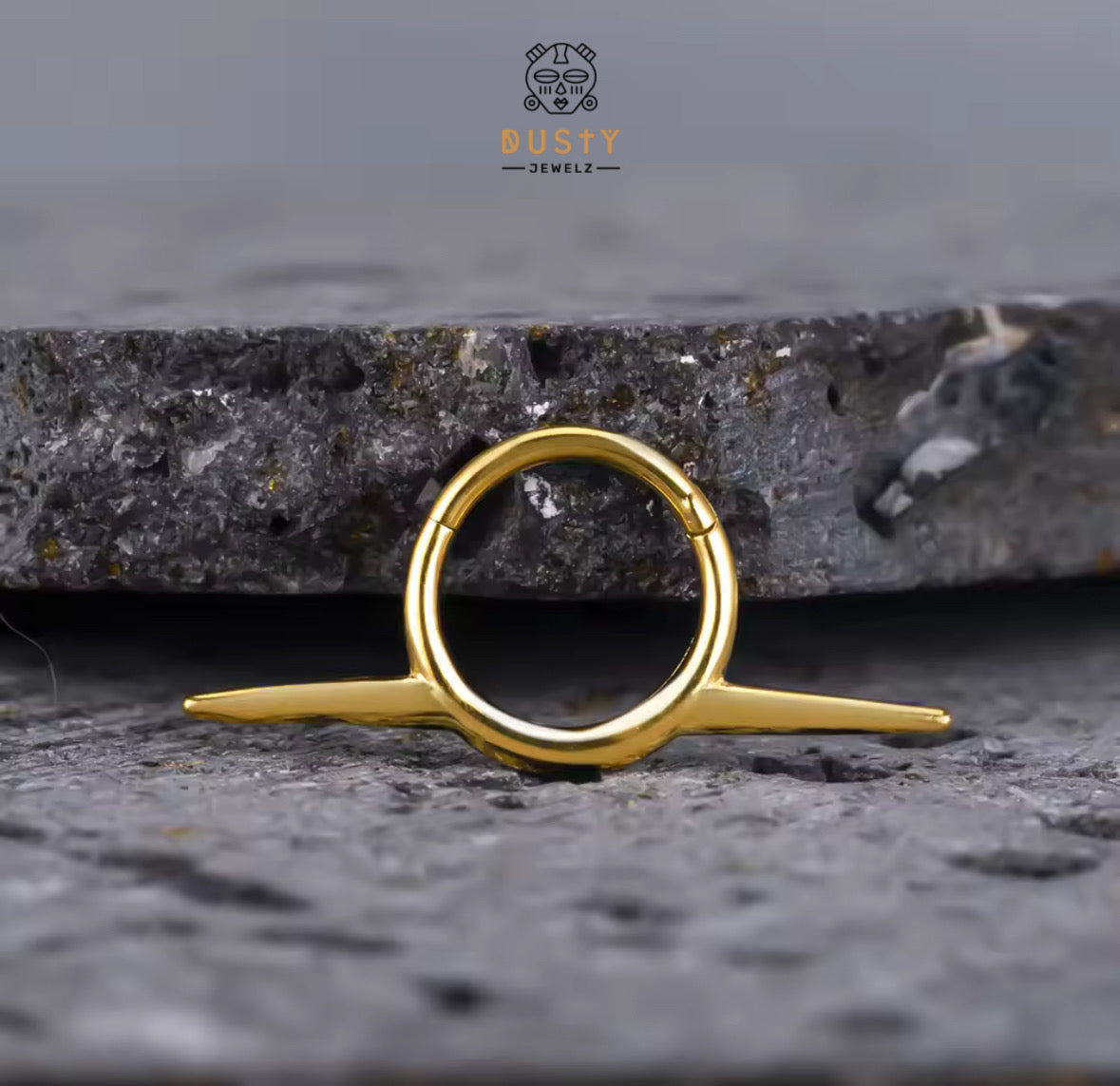 Tusk Spike Hinged Septum Ring Clicker G23