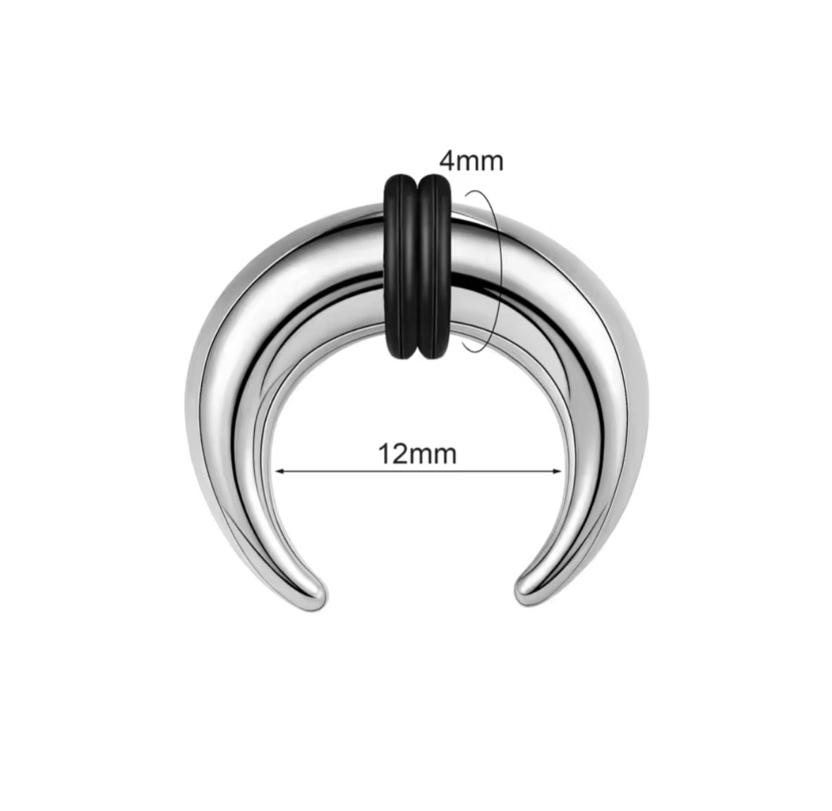Steel Bull Taper Septum Pincher | Crescent Tapers | 16g-00g