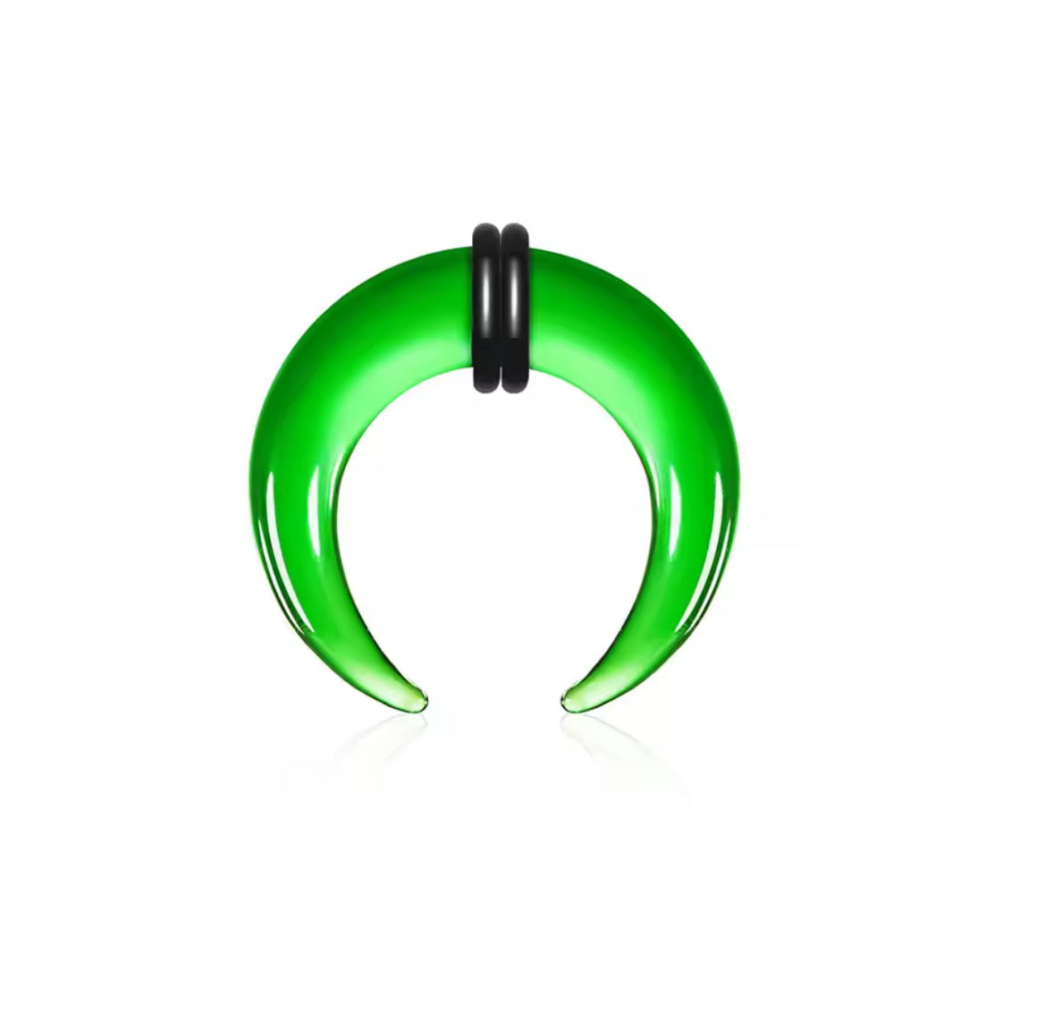 Glass Septum Crescent Pincher | Bull Taper | 6mm -10mm