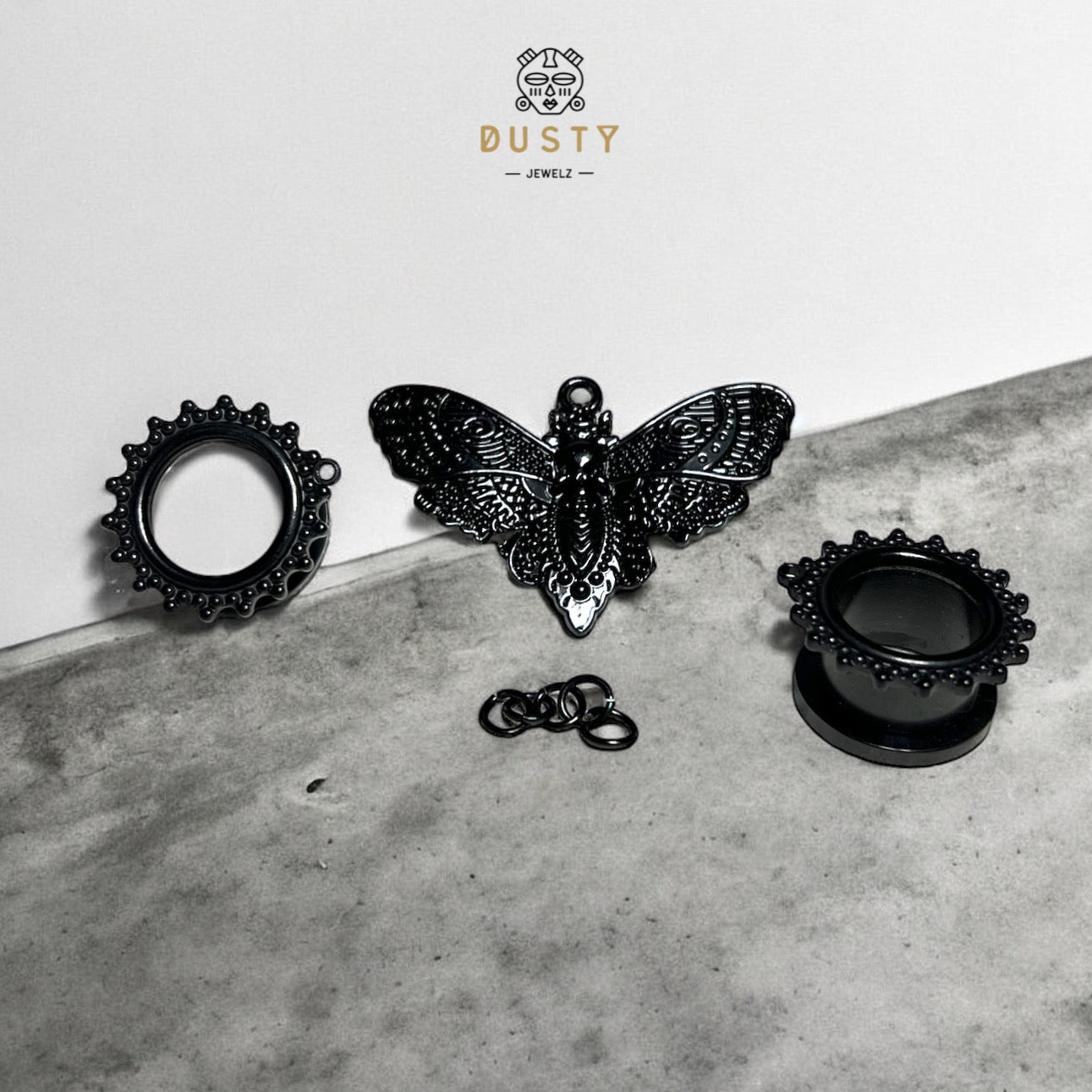 Death Moth Charm | DIY Tunnels and Plugs Compatible