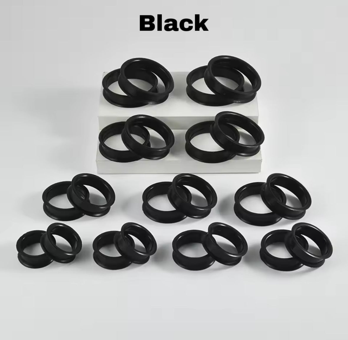 Extra Big Silicone Tunnels | Flexible Plugs | 3mm-76mm