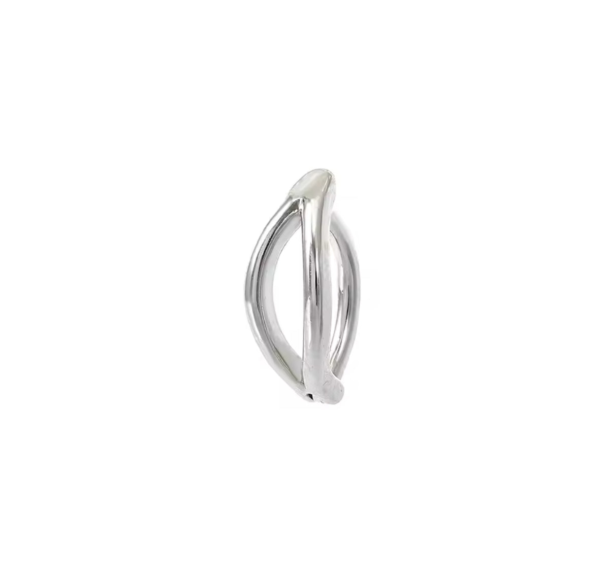 Double Bar Belly Button Clicker | Steel Rail Navel Ring