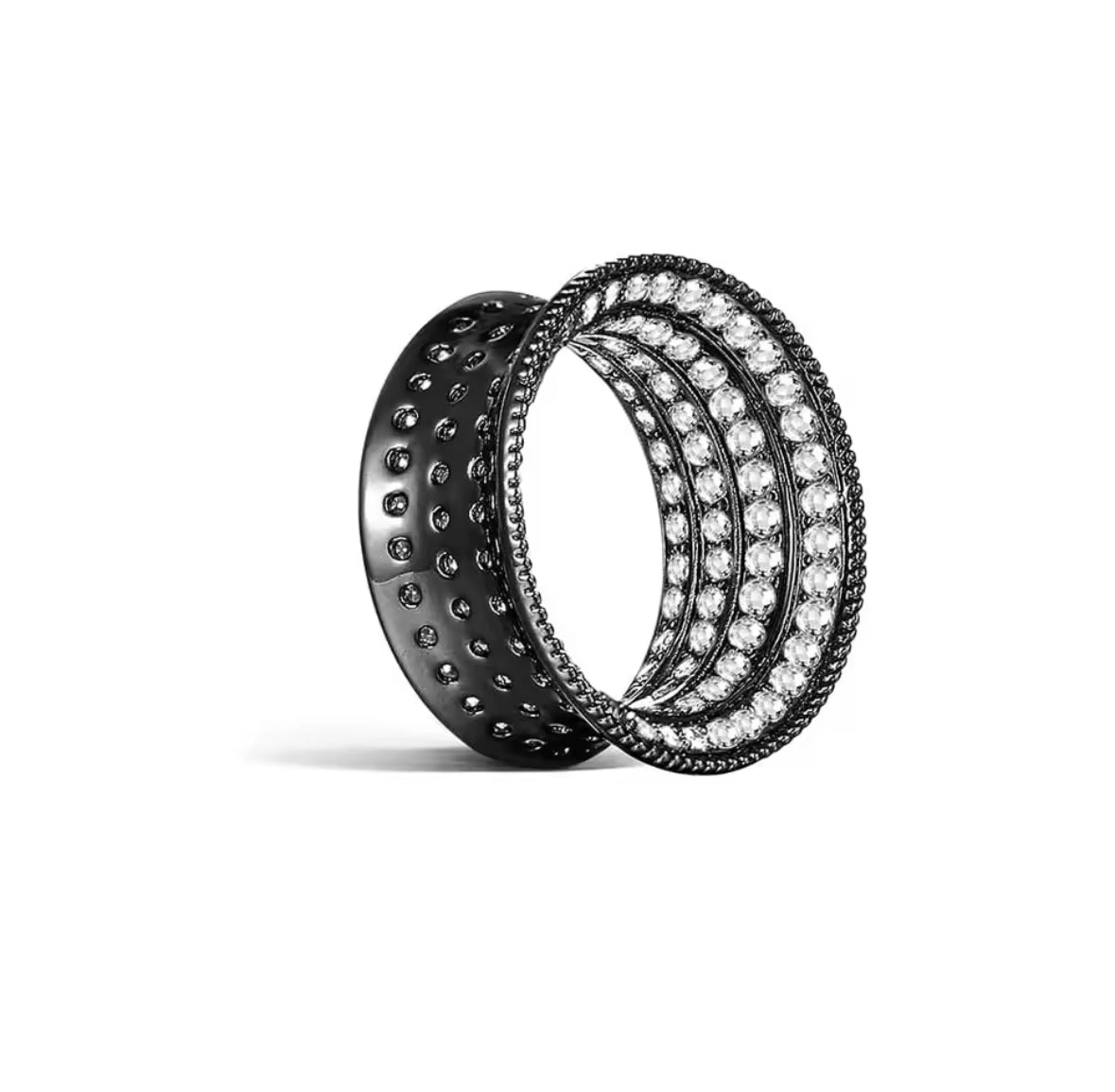 Crystal Paved Flared Stainless Steel Tunnels