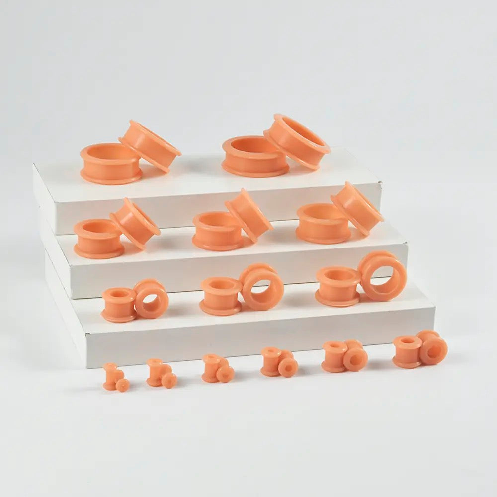 Extra Big Silicone Tunnels | Flexible Plugs | 3mm-76mm