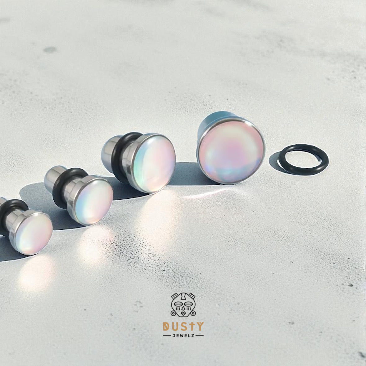 Hologram Steel Plugs | Single Flare