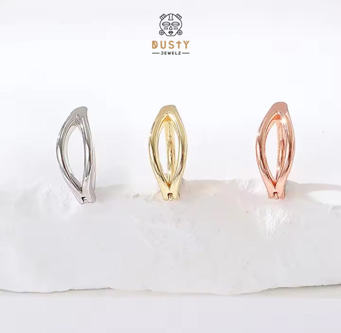 Double Bar Belly Button Clicker | Steel Rail Navel Ring