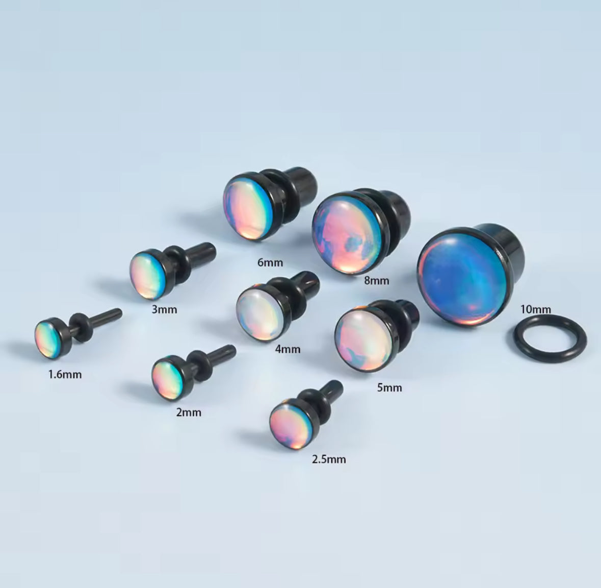 Hologram Steel Plugs | Single Flare